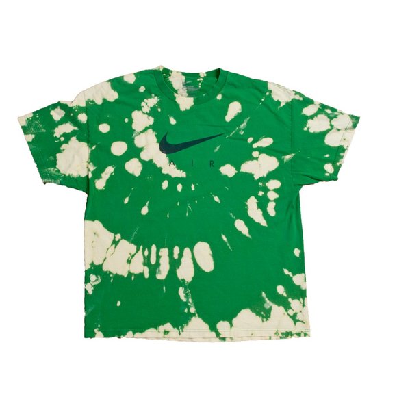 Nike Other - Nike Air Swoosh Logo Custom Faded Green Tee XXL